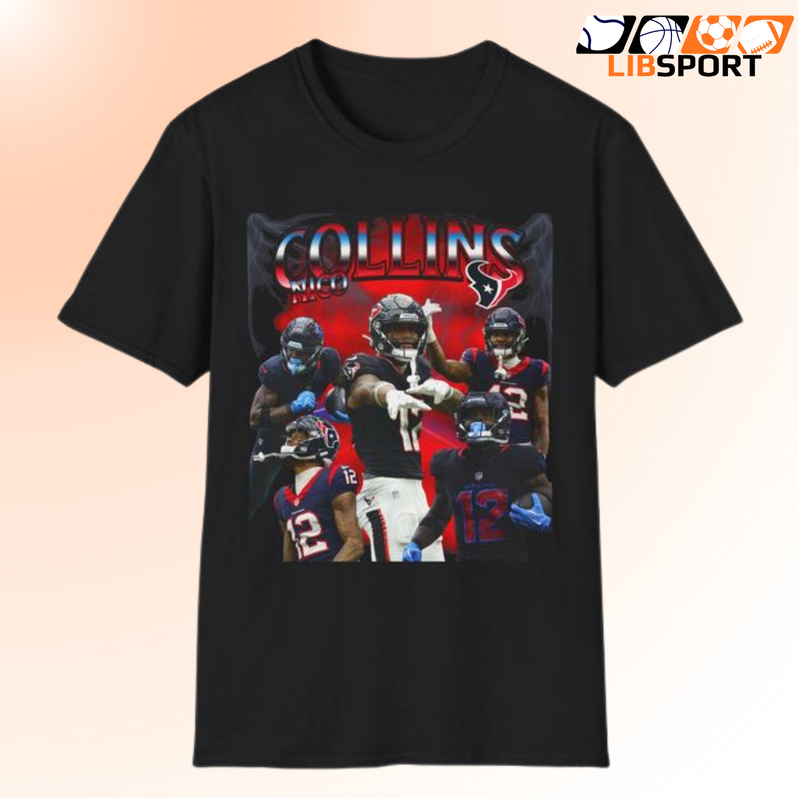 Nico Collins T-Shirt, Houston Texans Game Day Tee